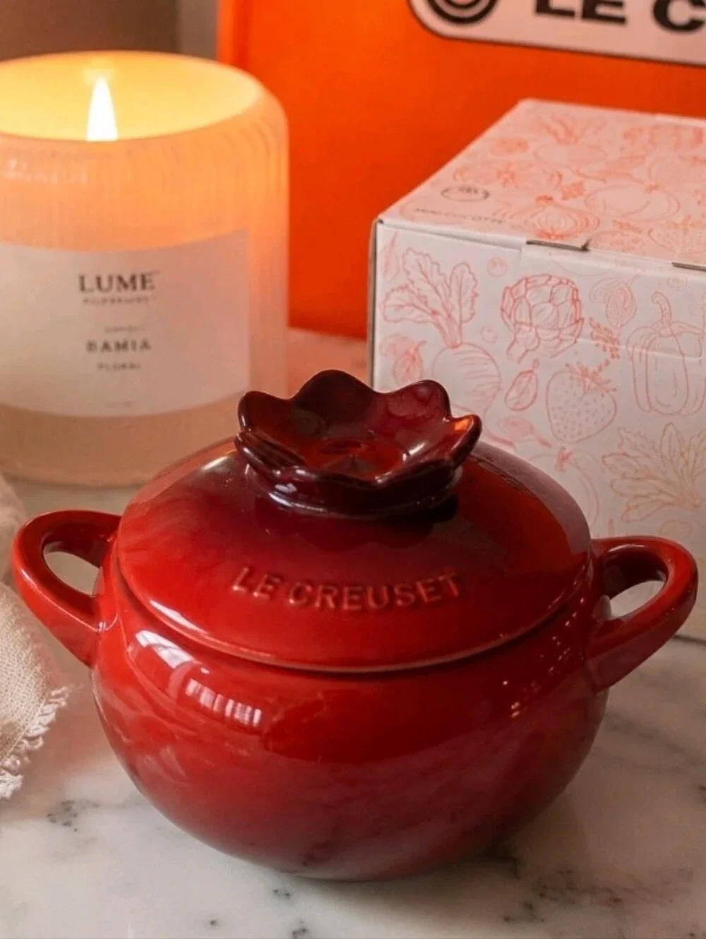 New In Box Le Creuset Cranberry